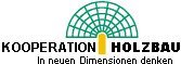 Logo "Kooperation Holzbau - In neuen Dimensionen denken"